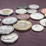 round gold-colored and silver-colored coin lot